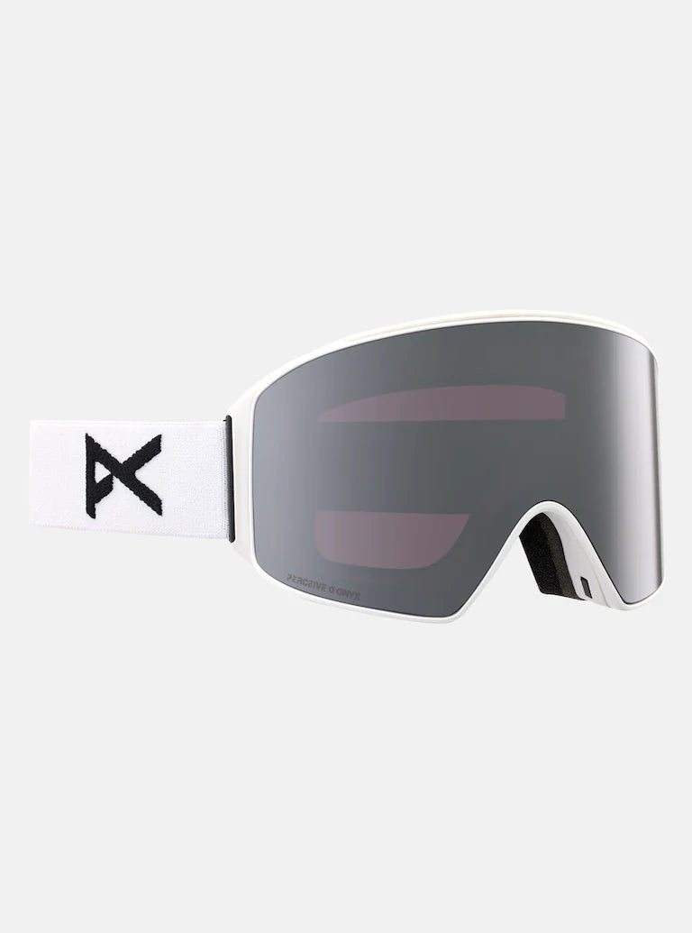 ANON M4 GOGGLES (CYLINDRICAL) -  Frame: White, Lens: Perceive Sunny Onyx