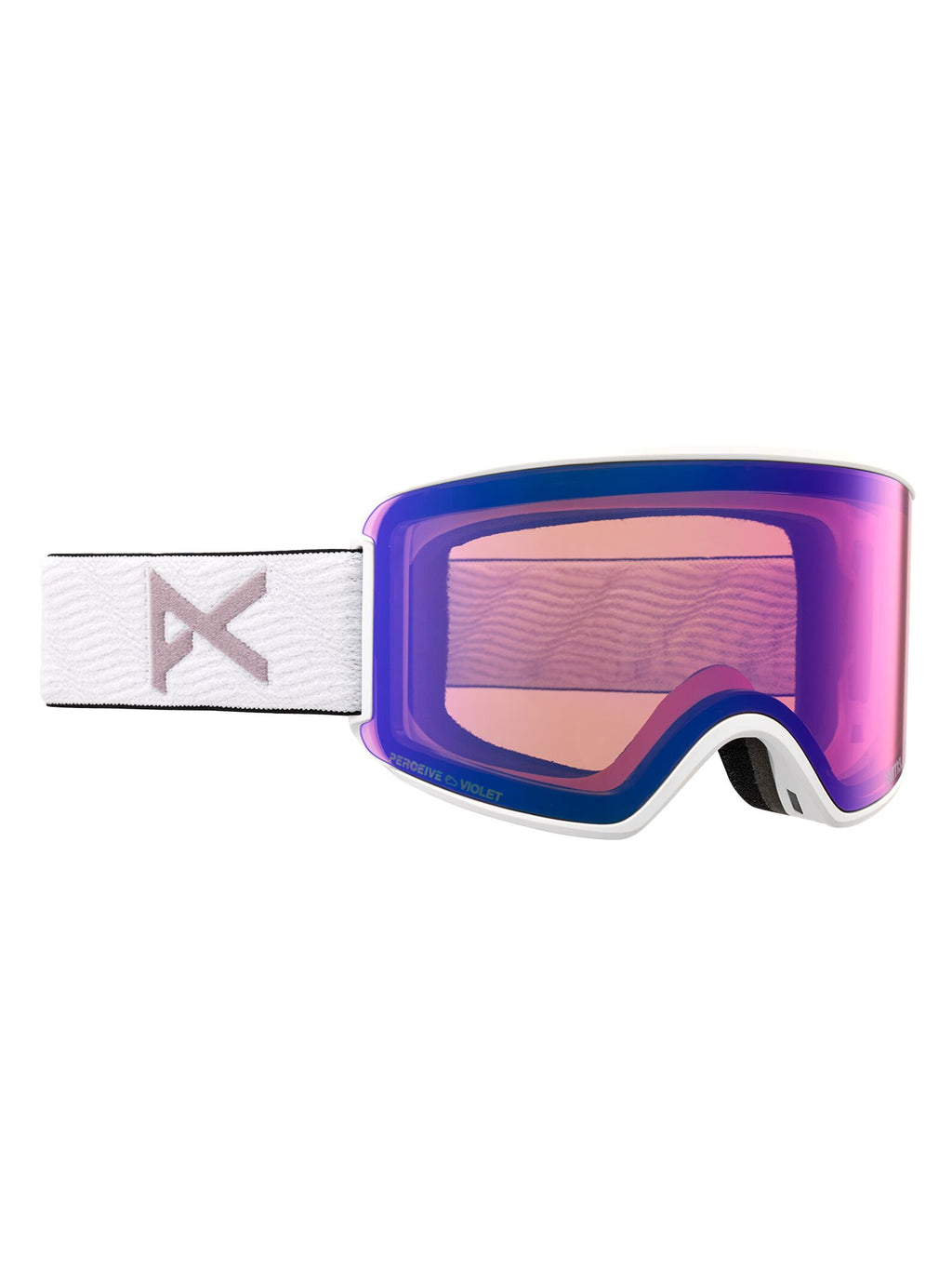 ANON WM3 GOGGLES + BONUS LENS + MFI® FACE MASK - Frame: White Lens: Perceive Variable Violet