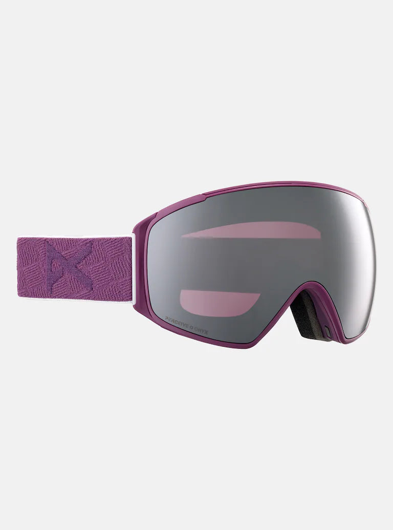 ANON M4S GOGGLES (TORIC) + BONUS LENS + MFI® FACE MASK - Frame: Grape Lens: Perceive Sunny Onyx